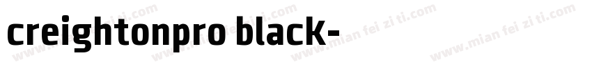 creightonpro black字体转换